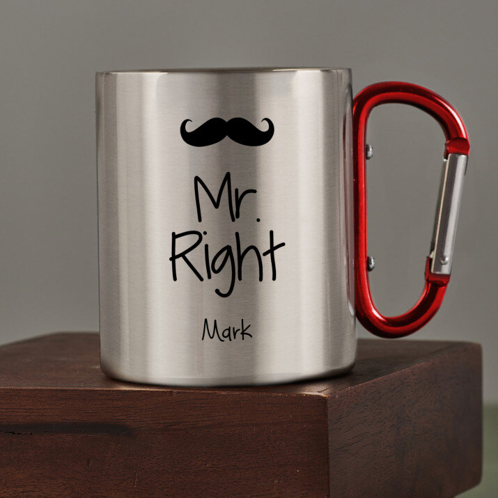 Mr. Right - Stalen mok Mr. Right - Stalen mok