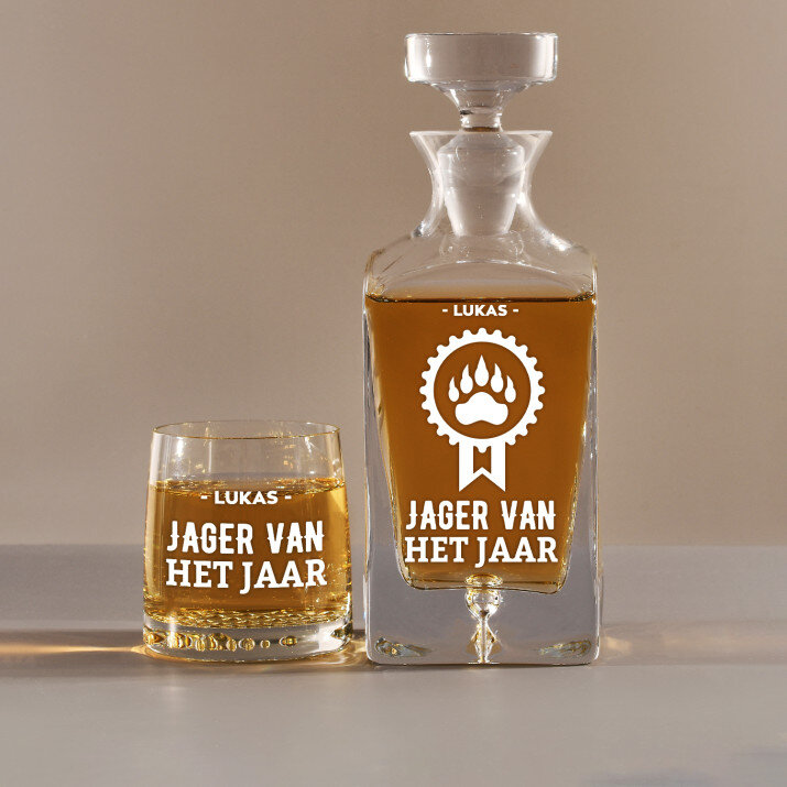 Jager van het jaar - Carafe of whisky Jager van het jaar - Carafe of whisky