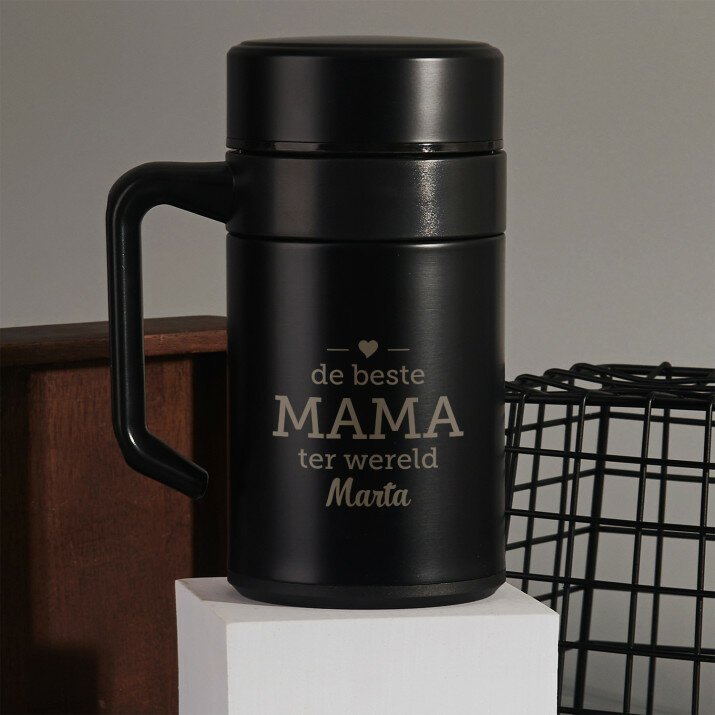 De beste mama - Thermische mok met handvat