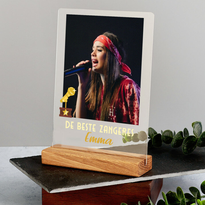 de beste zangeres - Afdruk op acrylglas