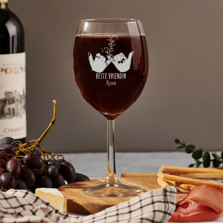 Beste vriendin - Wijnglas