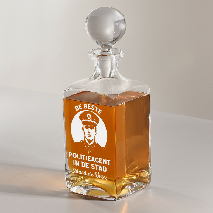 De beste politie agent - Whisky karaf