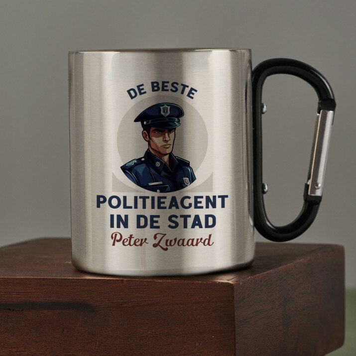 De beste politieagent - Stalen mok