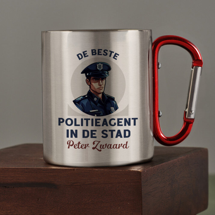 De beste politieagent - Stalen mok