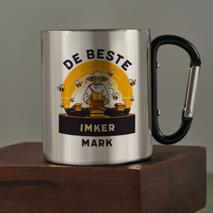 De beste imker - Stalen mok