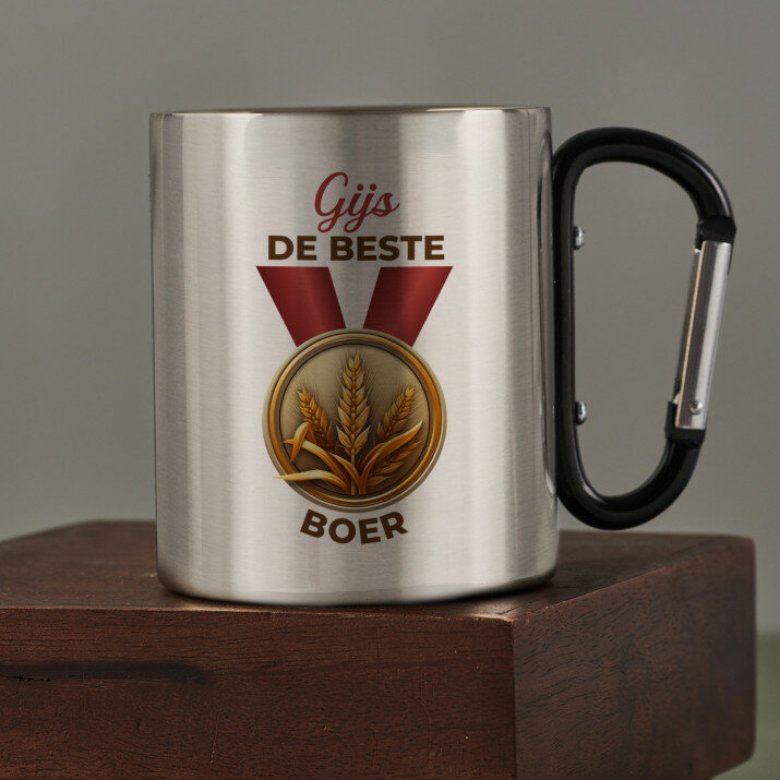 De beste boer - Stalen mok