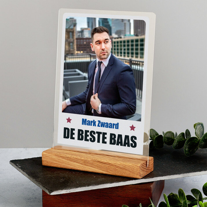 De beste baas - Afdruk op acrylglas