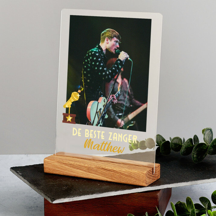 de beste zanger - Afdruk op acrylglas