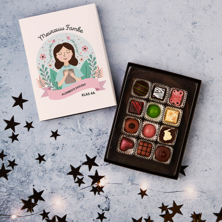 Allerbeste docent - Pralines van belgische chocolade