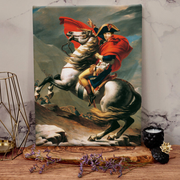 Napoleon op paard - Koninklijk portret Napoleon op paard - Koninklijk portret