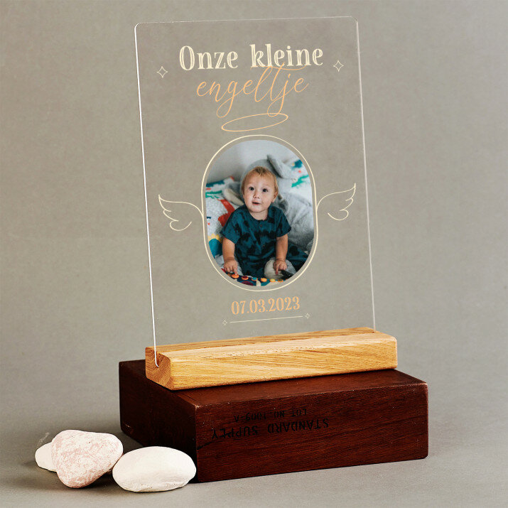 Onze kleine engeltje - Afdruk op acrylglas