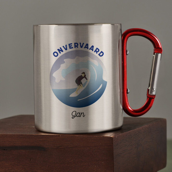 Onvervaard - Stalen mok Onvervaard - Stalen mok
