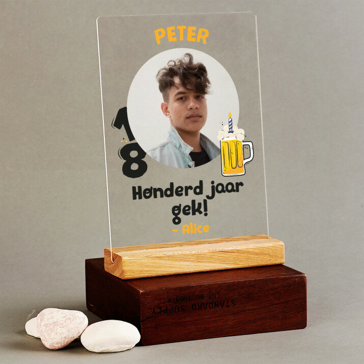 Achttien honder jaar gek - Afdruk op acrylglas