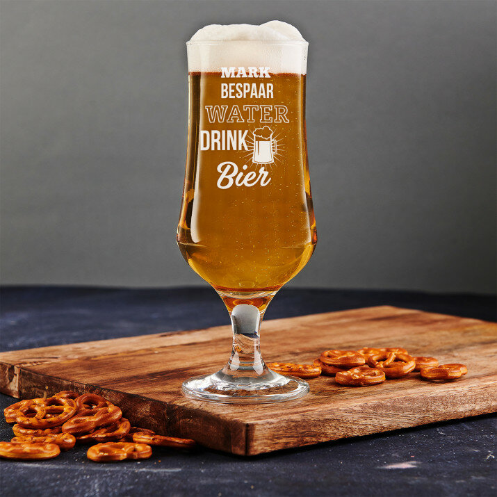 Bespaar water - Bierpokal