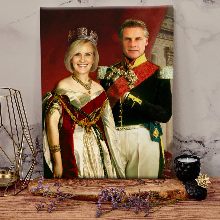 Koninklijk paar - Koninklijk portret Koninklijk paar - Koninklijk portret