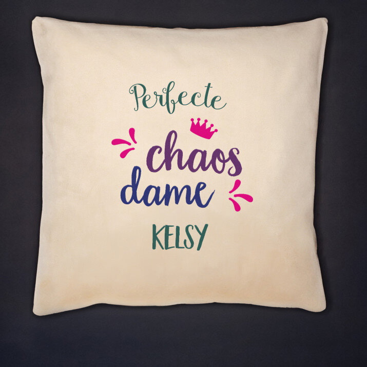 Perfecte chaos dame - Kussen