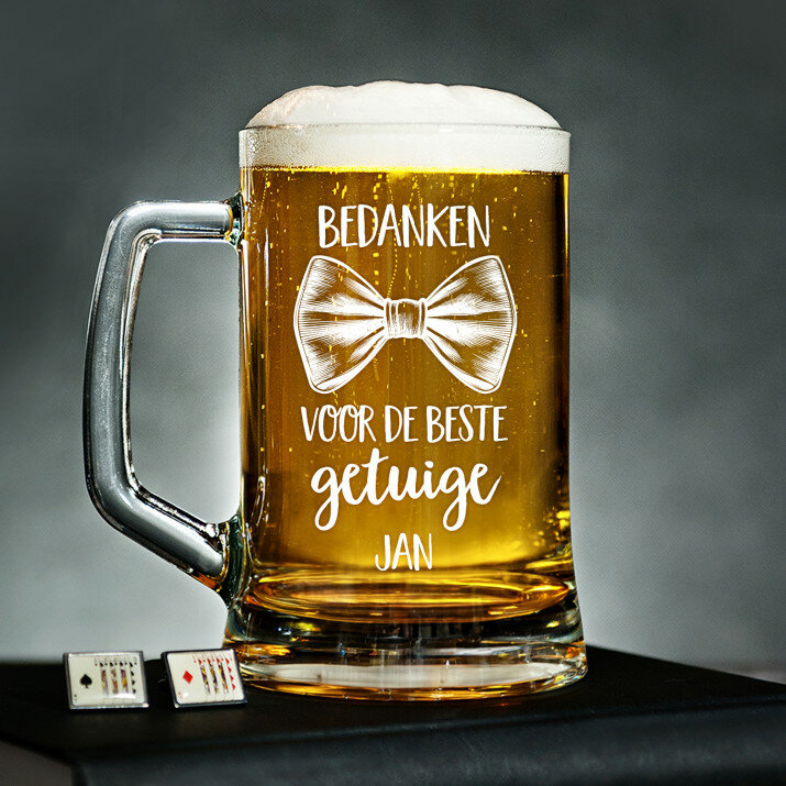 Bedanken voor de beste getuige - Bierpokal