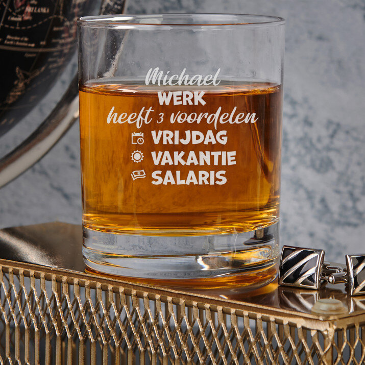 Werk heeft 3 voordelen - Whiskyglazen