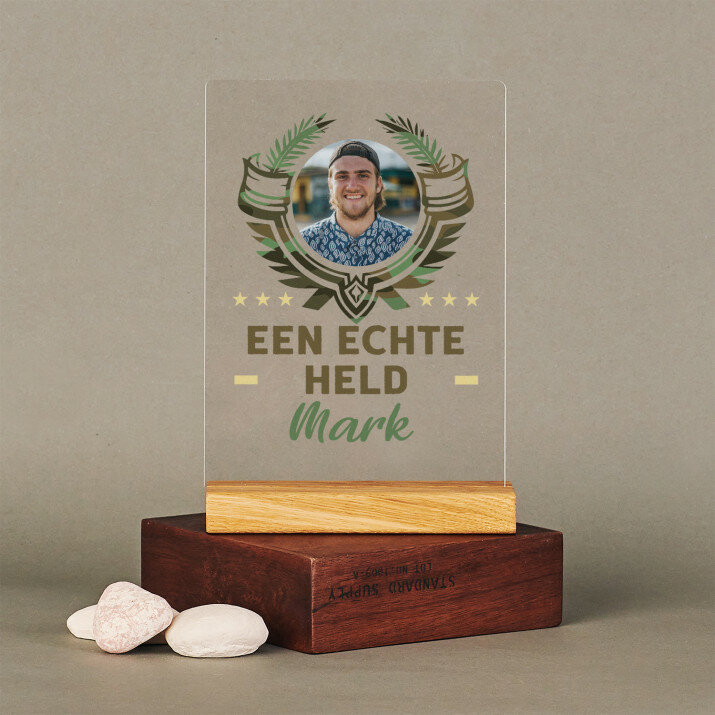 een echte held - Afdruk op acrylglas