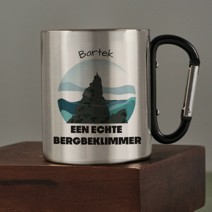 Een echte bergbeklimmer - Stalen mok