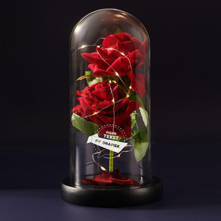 eigen project - Euwige roos in glas
