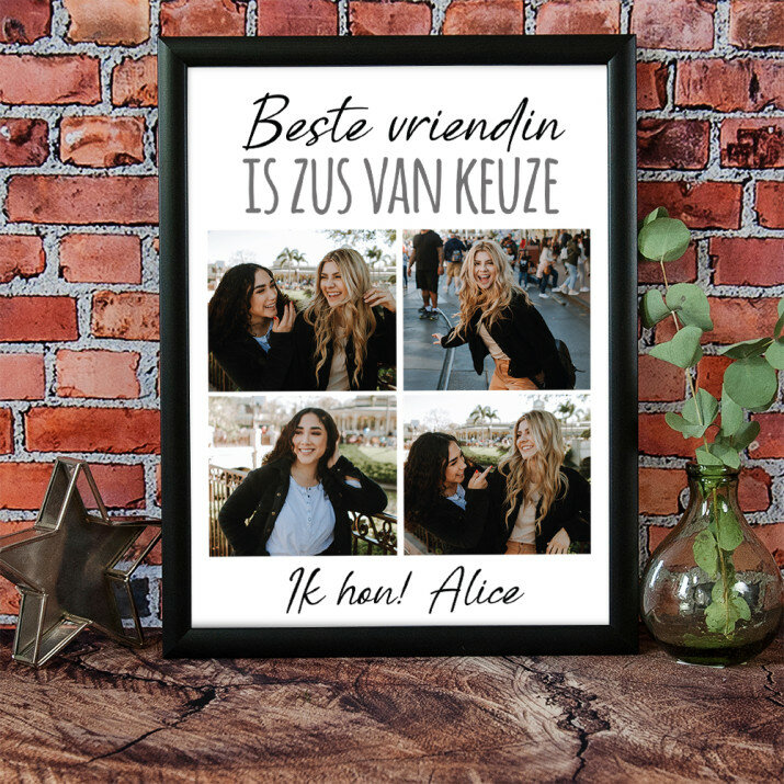Beste vriendin is zus van keuze - Collage