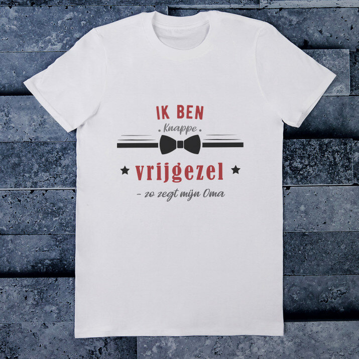 Knappe vrijgezel - Heren t-shirt