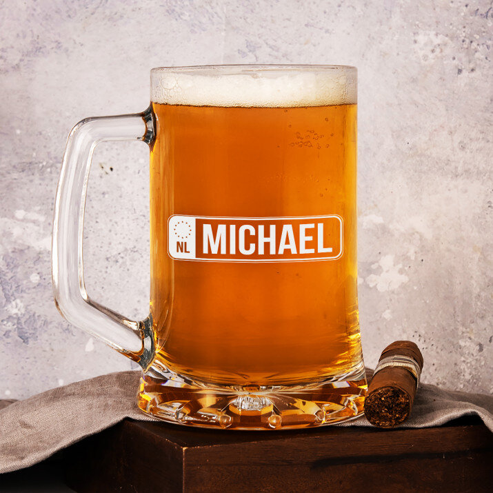 Kenteken naam - Bierpokal