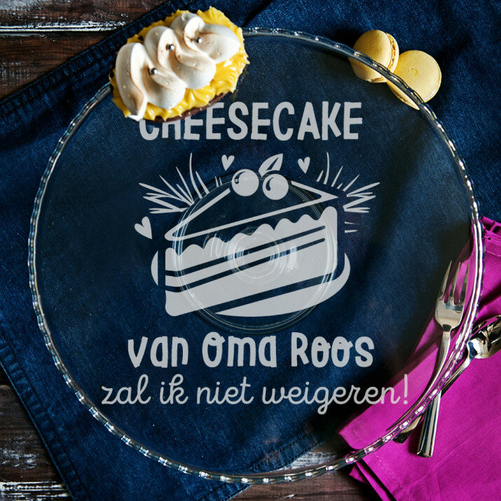 Cheesecake zal ik niet weigeren - Taartplateau