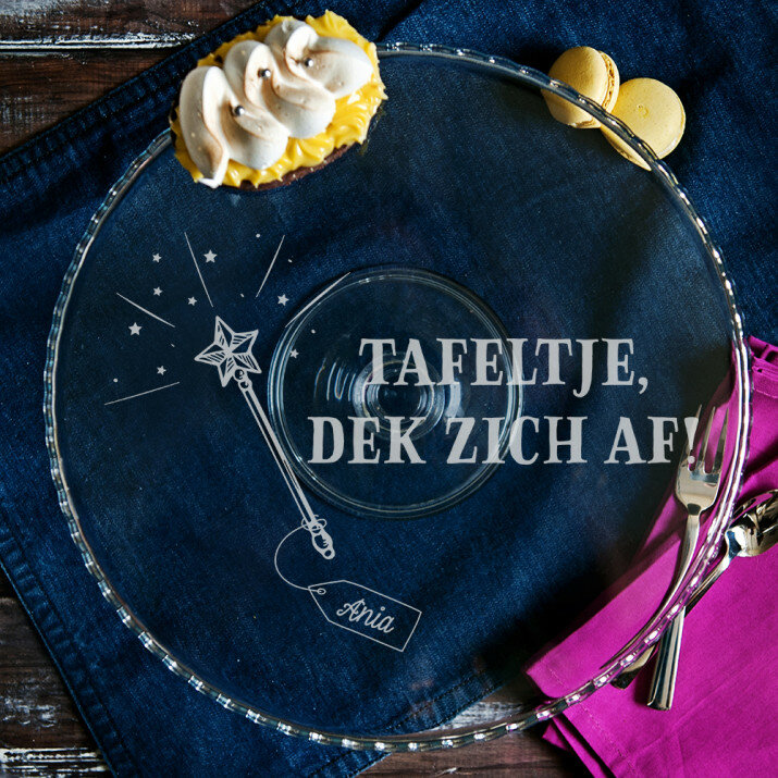Tafeltje dek zich af - Taartplateau