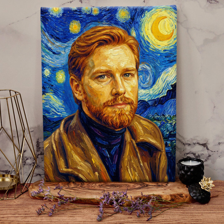 Van Gogh-stijl - Stijlvol portret