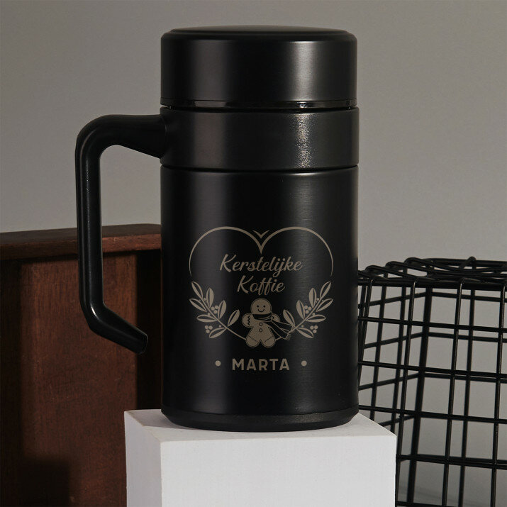 Kerstelijke koffie - Thermische mok met handvat