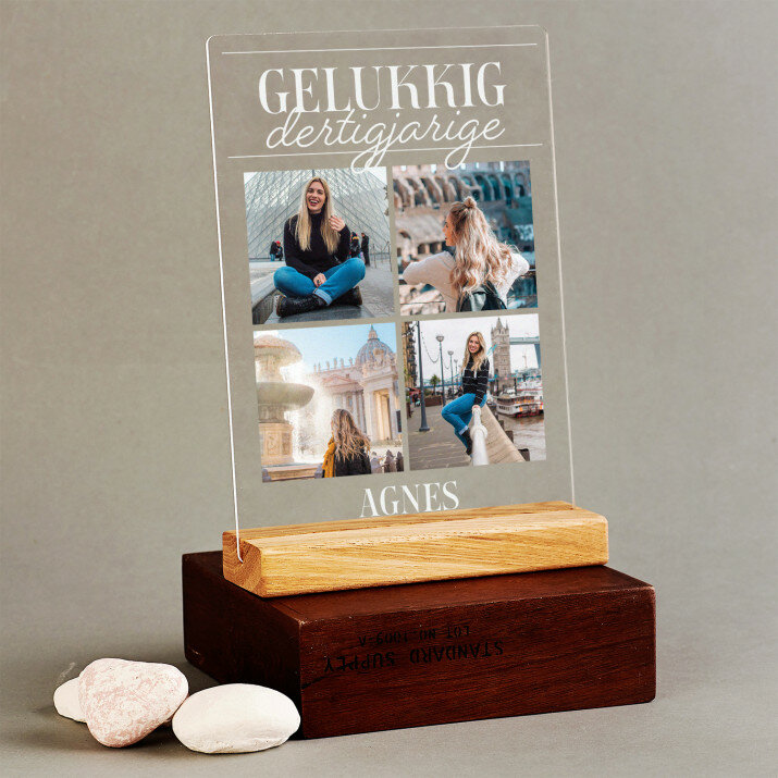 Gelukkig dertigjarige - Afdruk op acrylglas