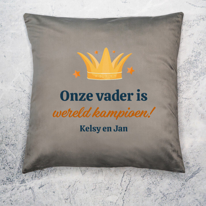 vader wereld kampioen - Kussen