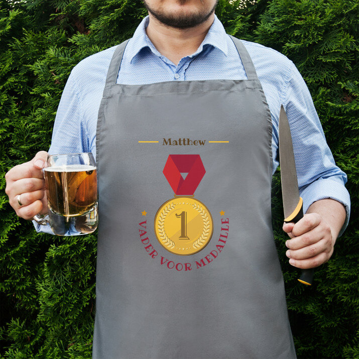 Vader voor medaille - Keukenschort
