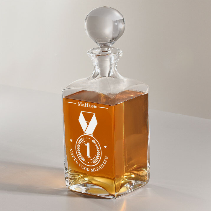 Vader voor medaille - Whisky karaf