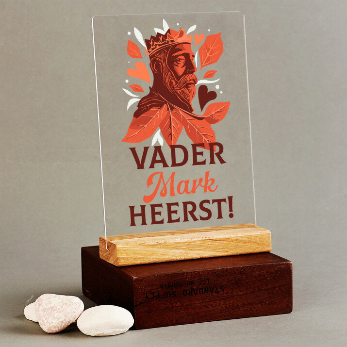 Vader heerst - Afdruk op acrylglas