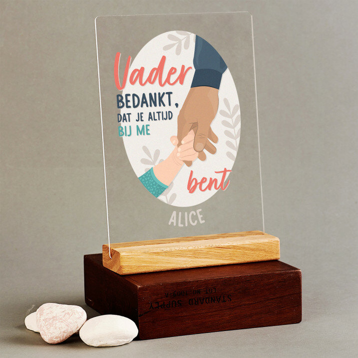 vader bedankt dat je bent - Afdruk op acrylglas