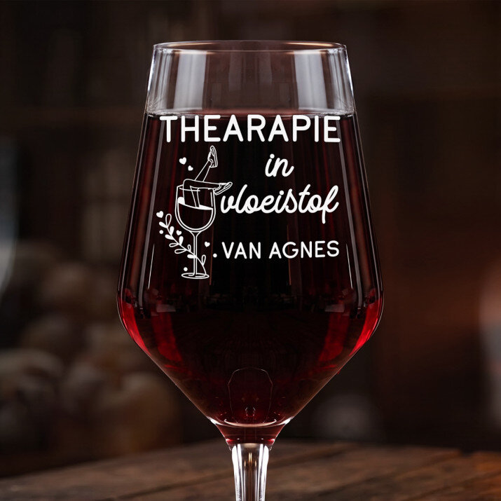 therapie in vloeistof - Groot wijnglas