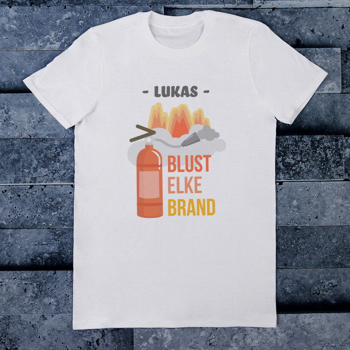 Blust elke brand - Heren t-shirt