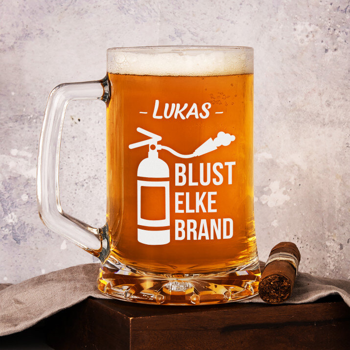 Blust elke vuur - Bierpokal
