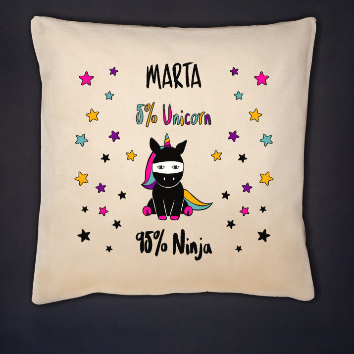 Unicorn ninja - Kussen