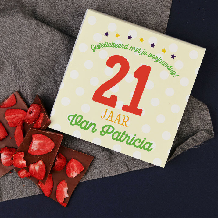 Verjaardag - Chocolade met aardbeien