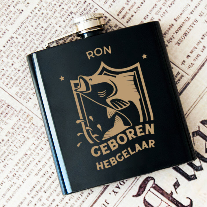 geboren hengelaar - Heupflesje