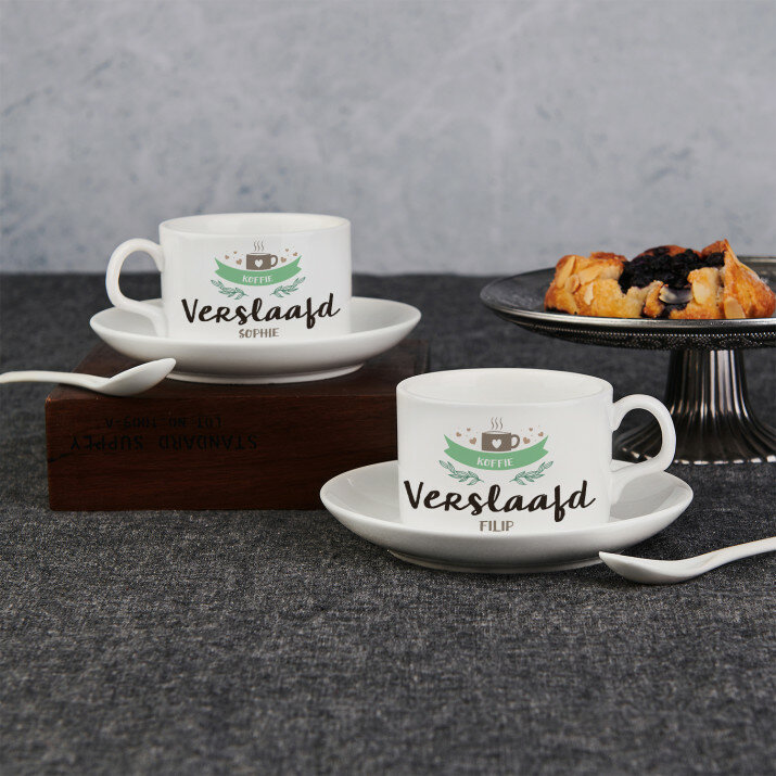 Koffie verslaafd - Kopjes duo