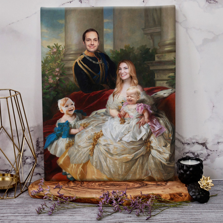 In de paleistuin - Koninklijk portret