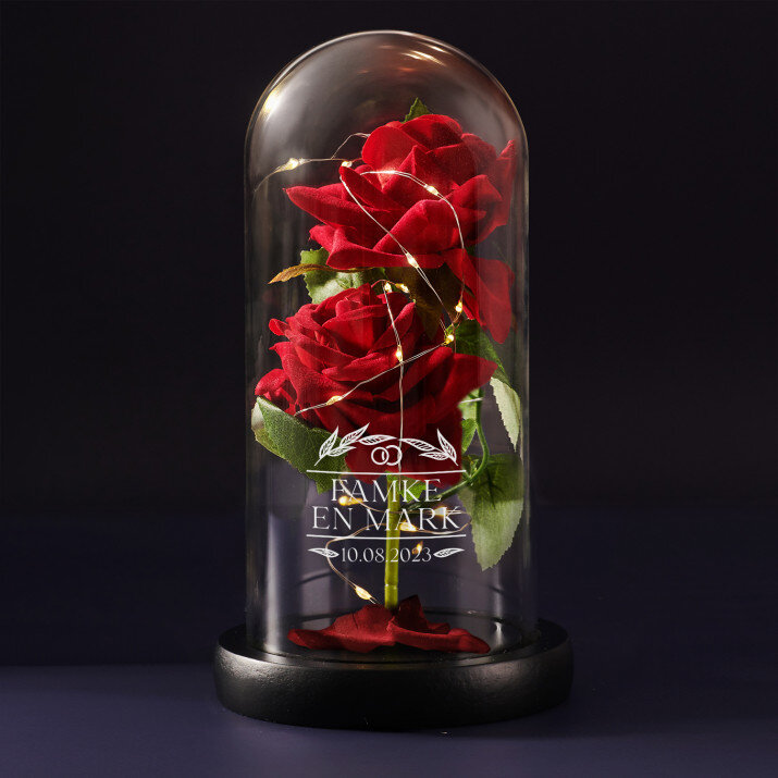 jullie dag - Euwige roos in glas
