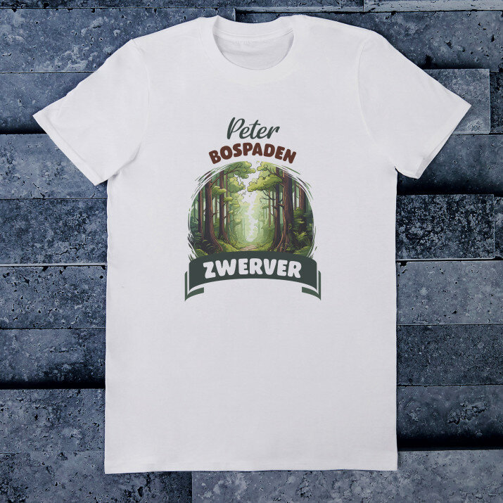 Bospaden zwerver - Heren t-shirt