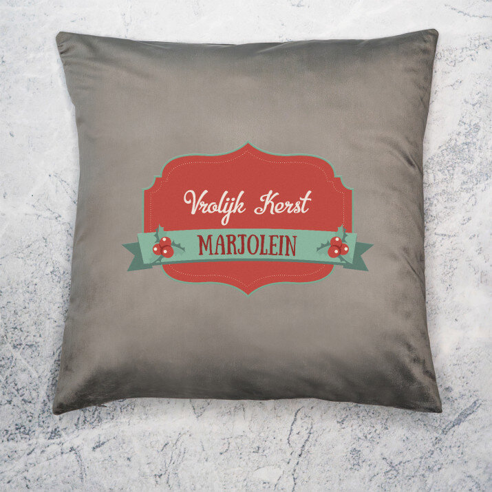 vrolijk kerst - Kussen