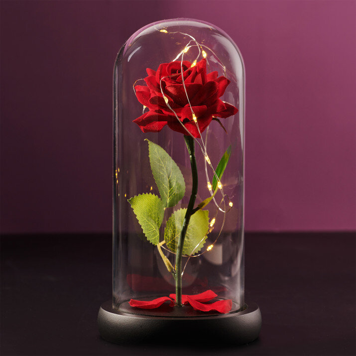 Euwige roos in glas Euwige roos in glas